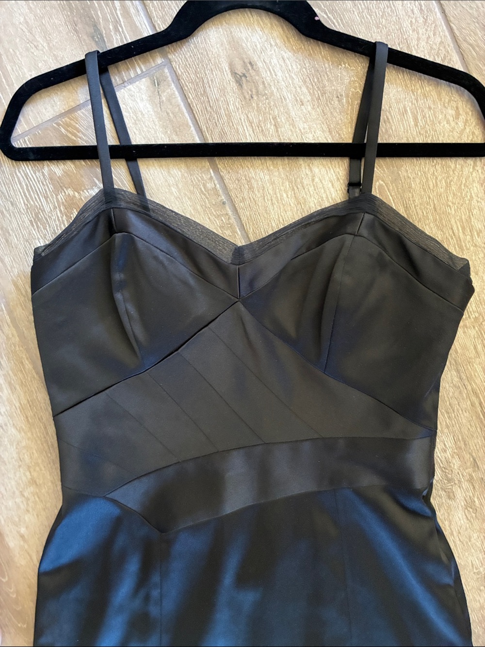 BCBG Little Black Strappy Mini Dress - Picture 3 of 12